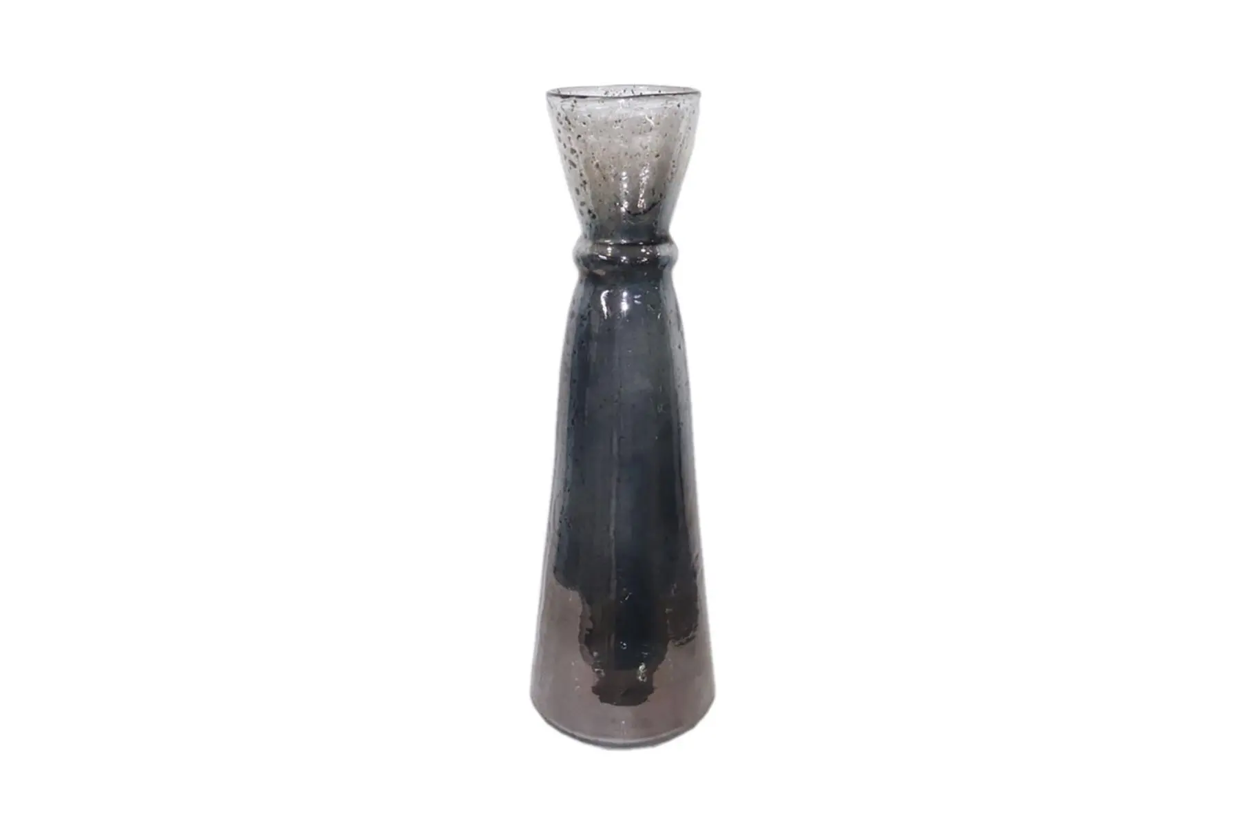 AMONG VASE GLASS GREY D18xH56c