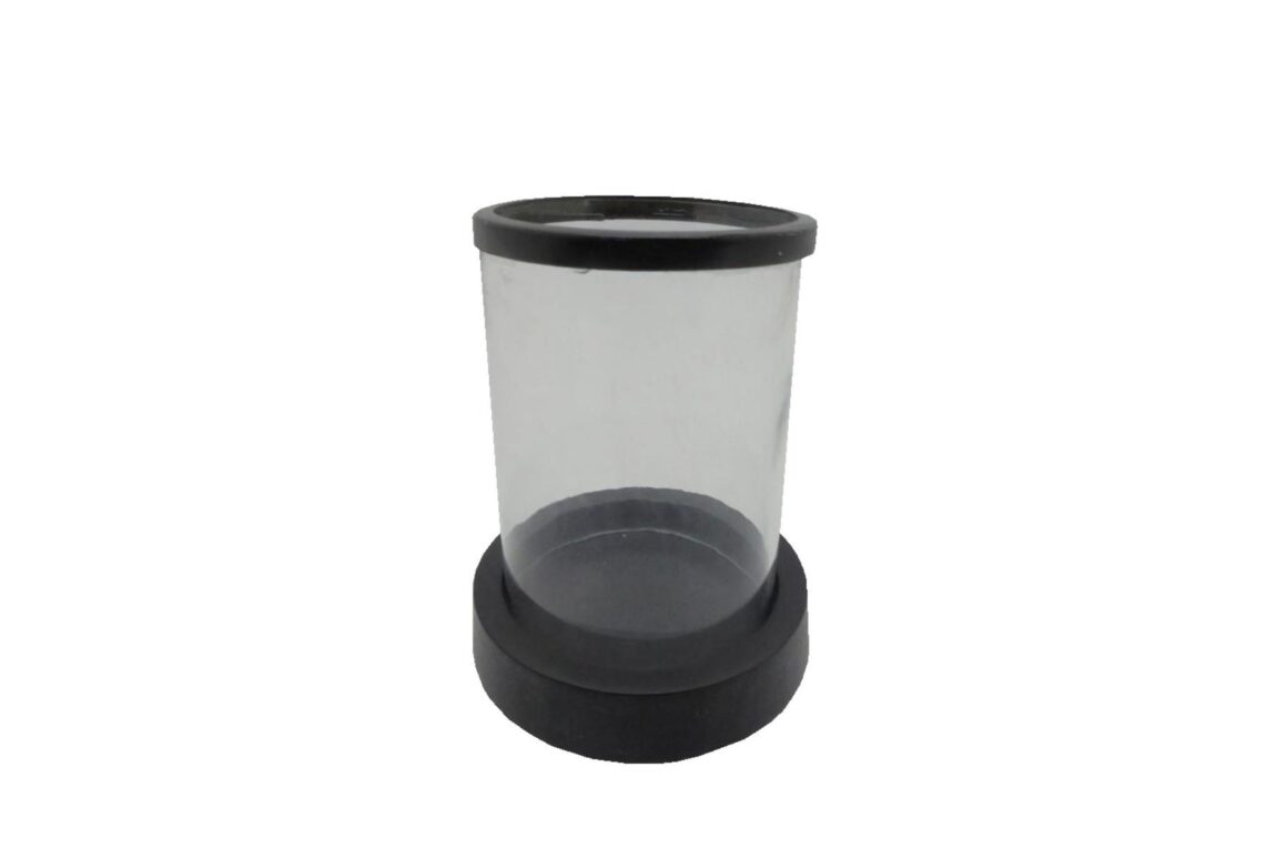 TITUL CANDLE HOLDER ALMN BLK