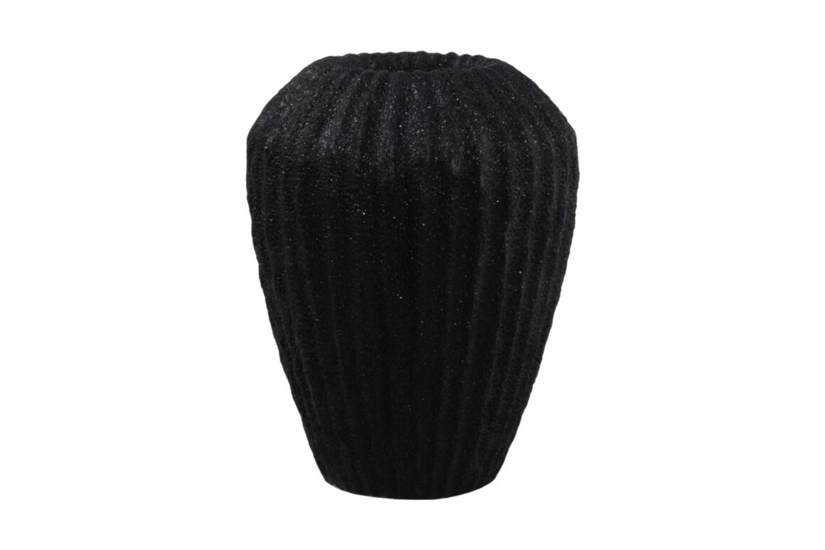 RAMBLER VASE ARTFICL STONE BLK