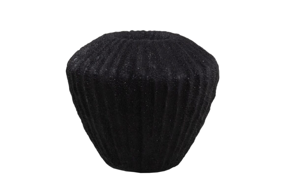 RAMBLER VASE ARTFICL STONE BLK