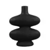 RANDI VASE POLYRESIN BLACK