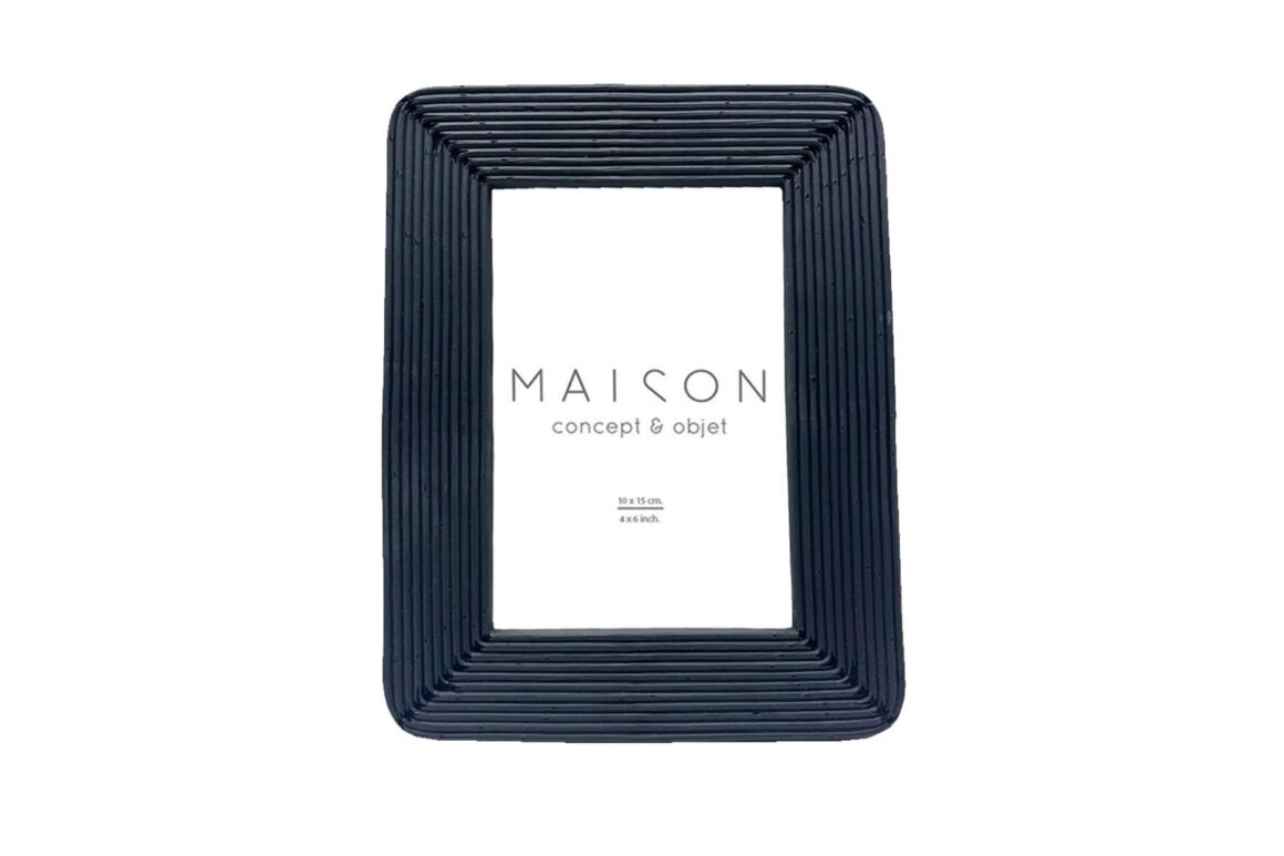 EDWARD PHOTO FRAME GLASS BLK