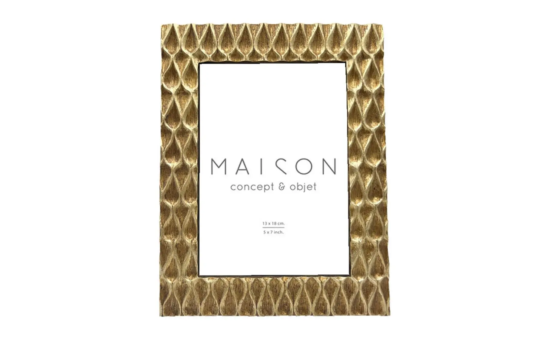 ELISHA PHOTO FRAME GLASS GOLD