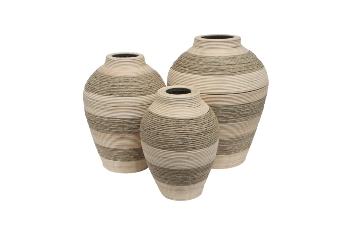 SIKINOS VASE SET3 BEIGE