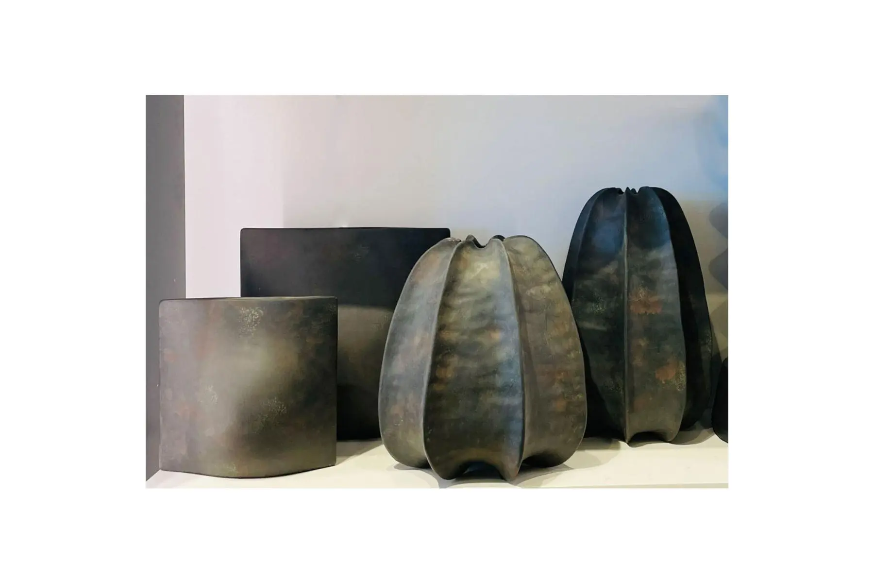 THALIS VASE CERAMIC BLK - Image 2