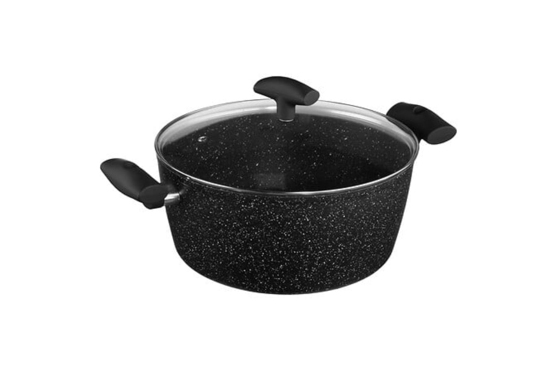28CM POT+LID FORGED ALUMINUMM