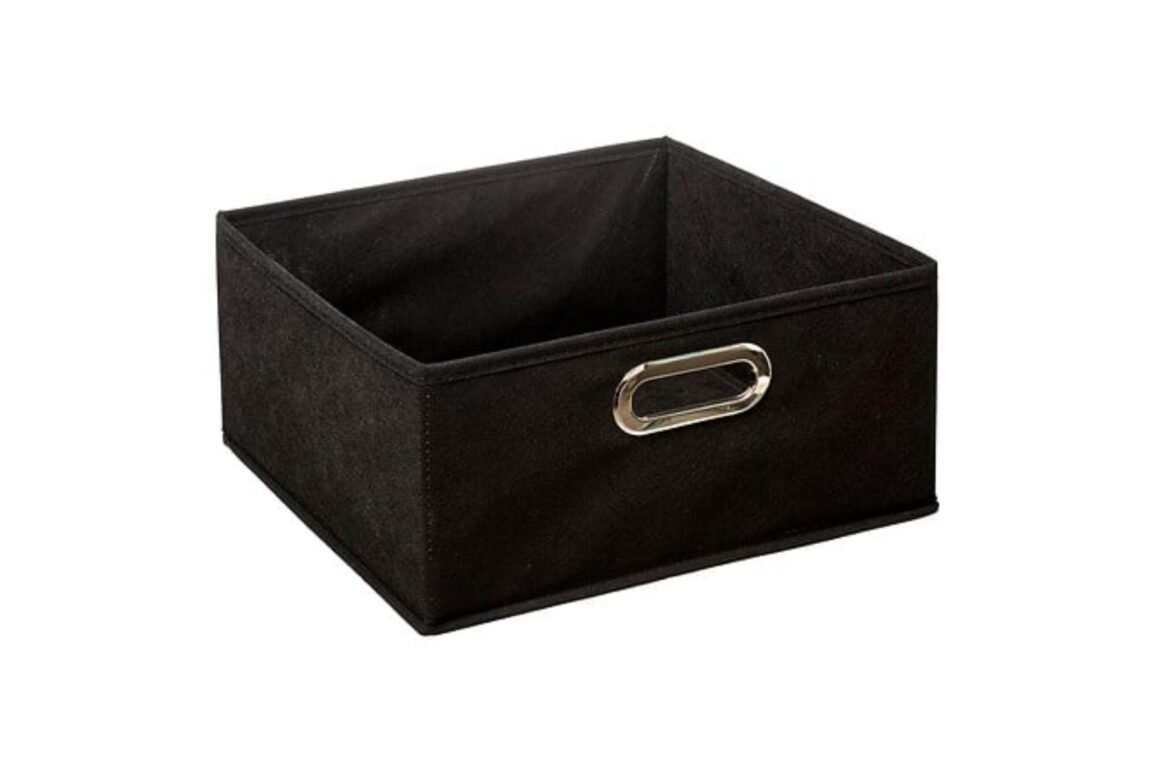 STORAGE BOX 31X15 BLACK PLAIN