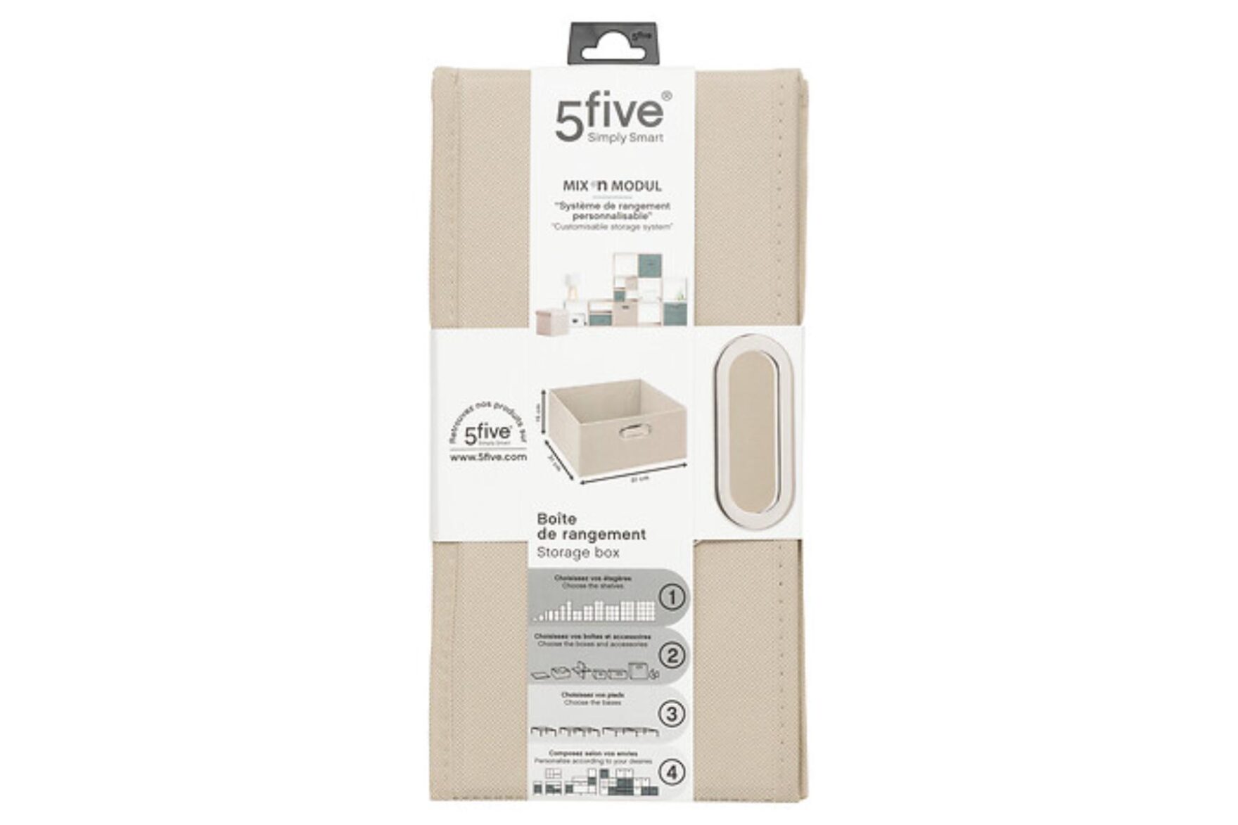 STORAGE BOX 31X15 LINEN UNIMA - Image 3