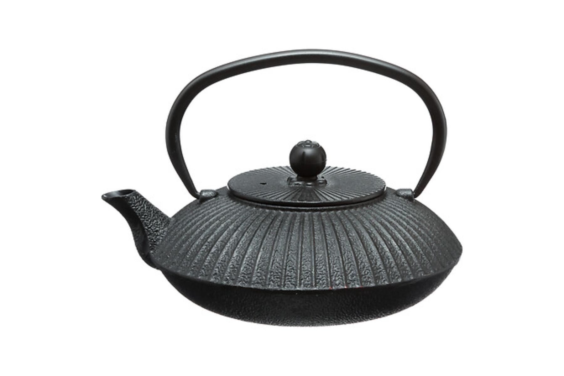 GARDEN BLK CASTIRON TEAPOT80CL