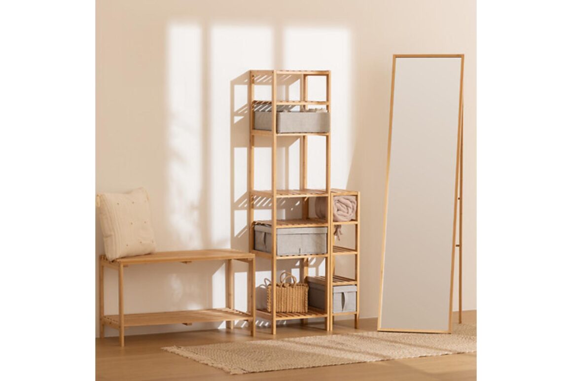 SHELF 4BOXES MIX BAMBOOMARQUE