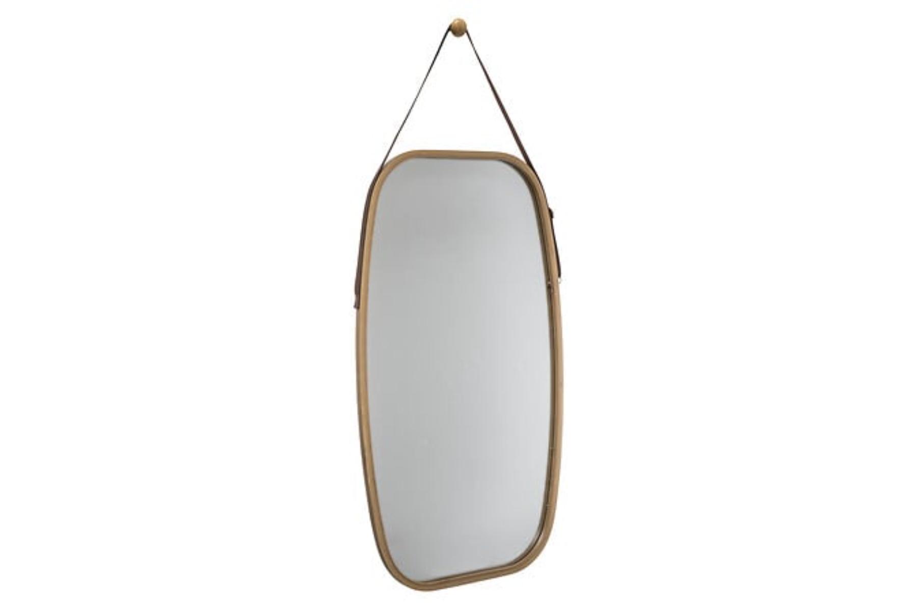 OVAL MIRROR HANDLE BAMBOOMARQ
