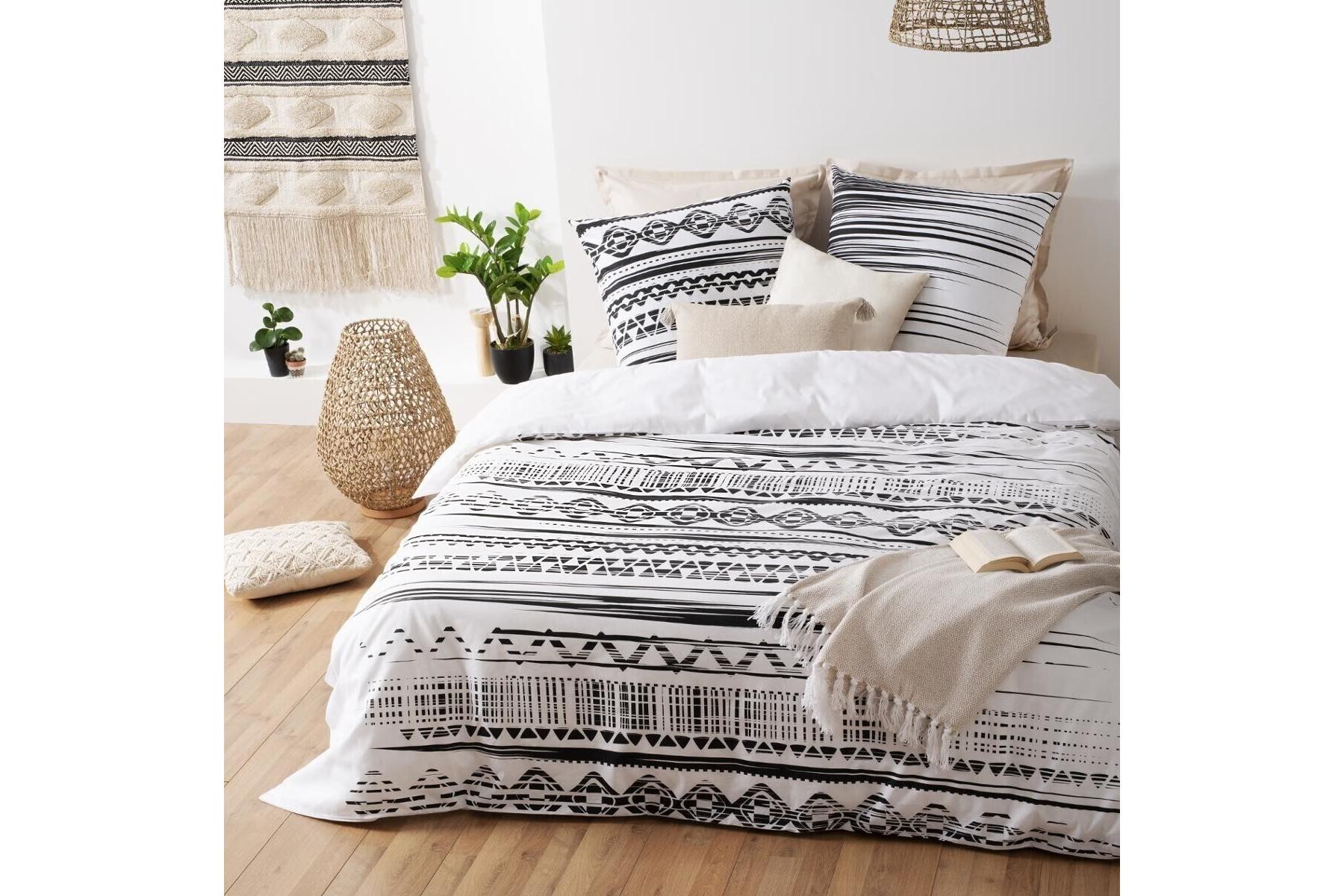 SHEET SET ETHNIK BW 240X220MA