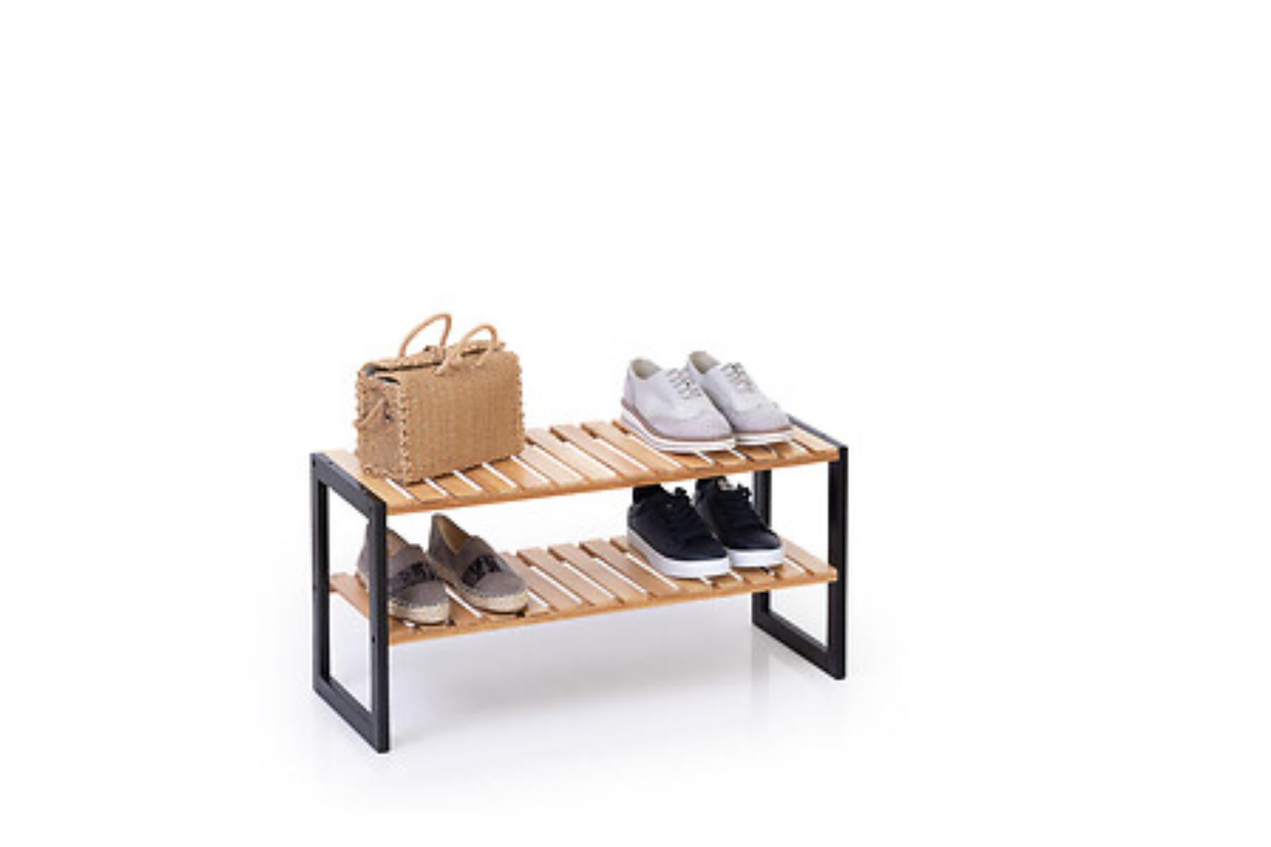 SHOE RACK 6P BLACKBAMBOOMARQU