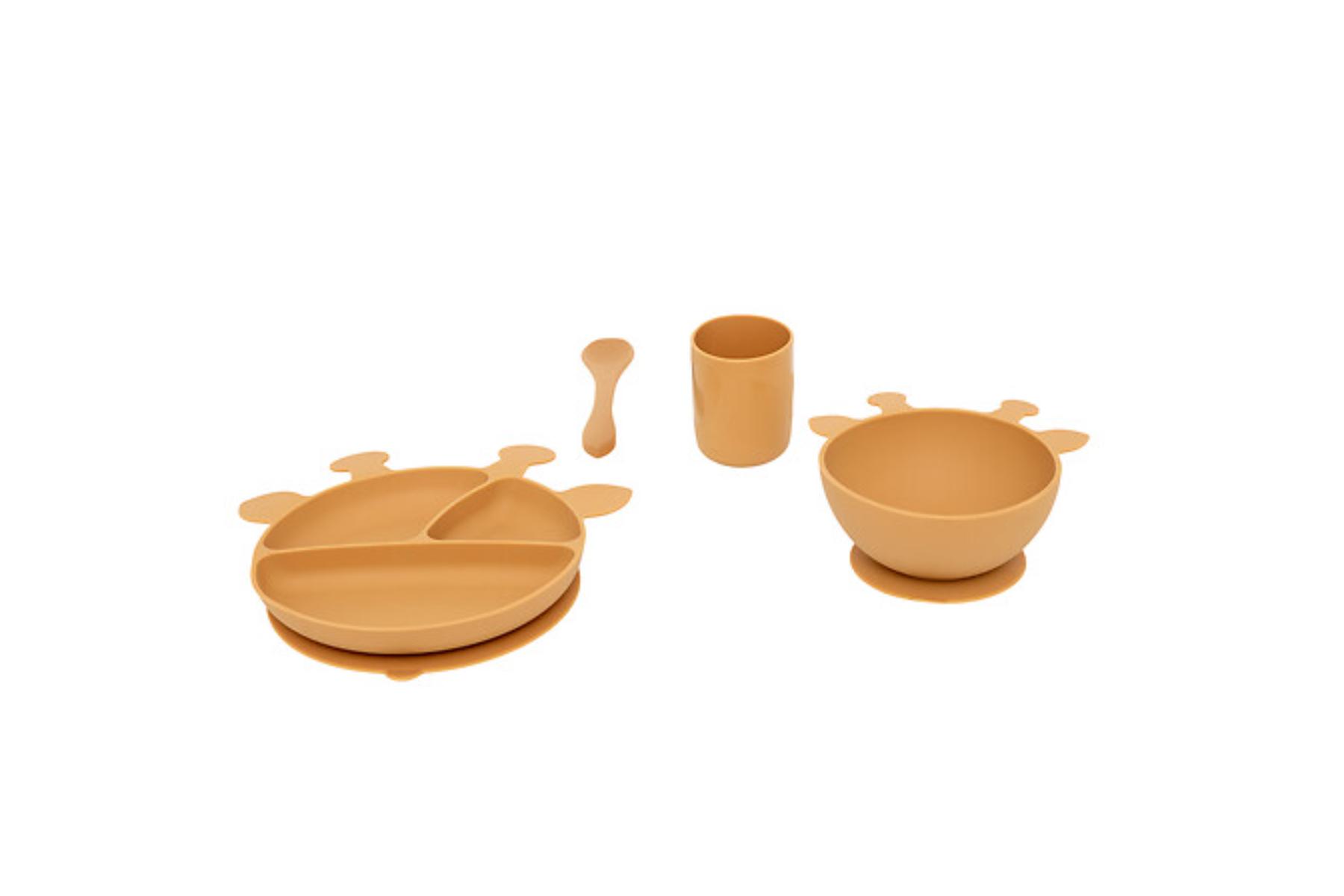 KIDS SILICONE MEAL SET GIRAFF
