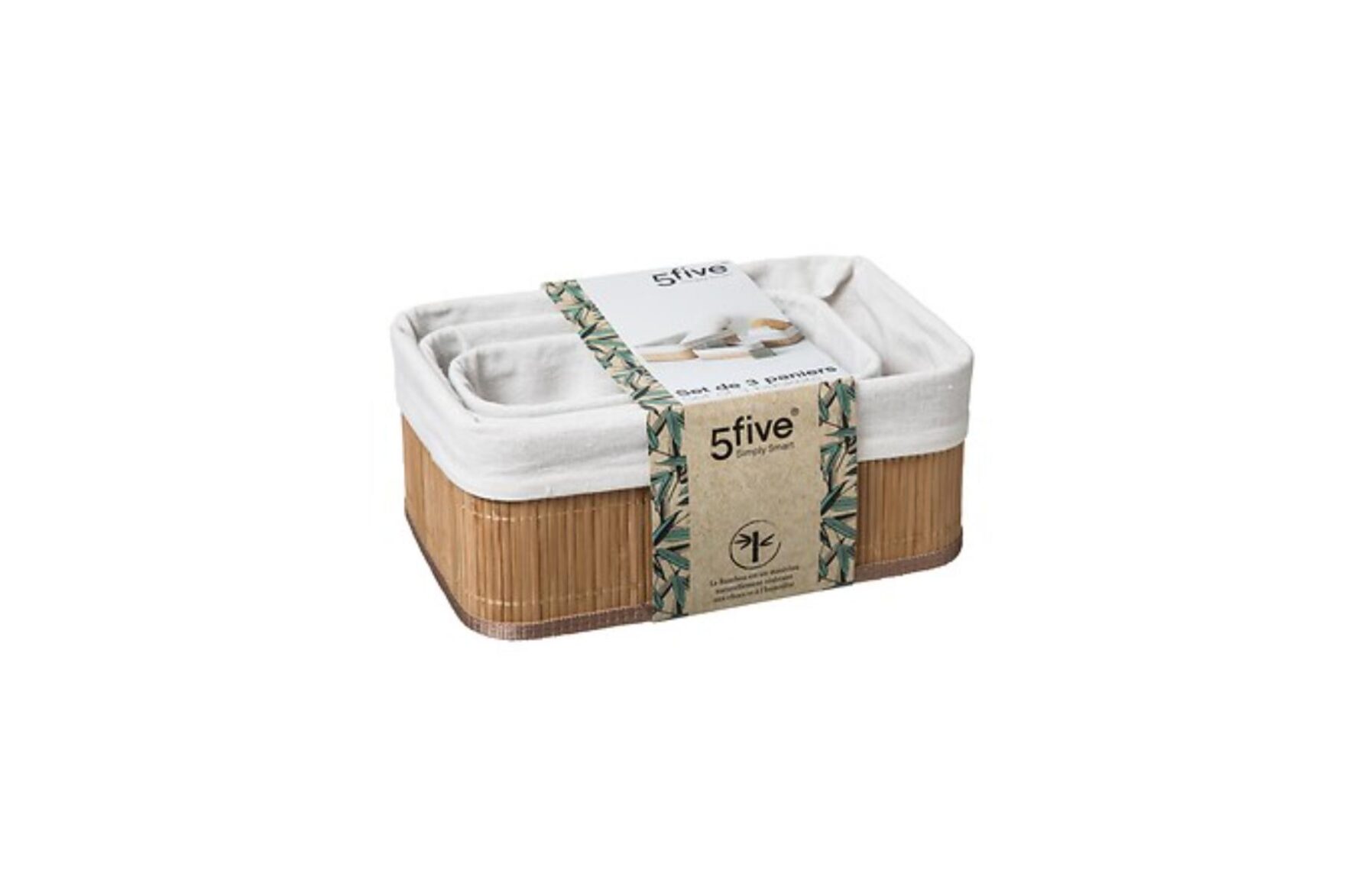 BASKET SET X3 NATURAL BAMBOOM - Image 2