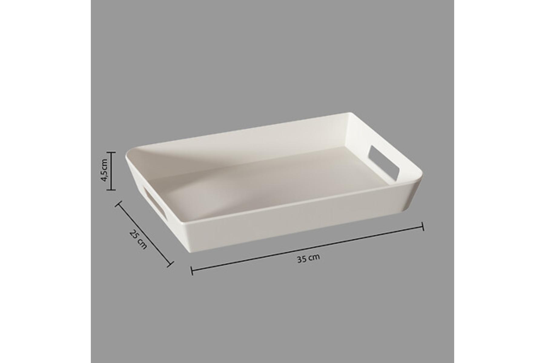MELAM TRAY 35X25 WHITEMARQUE