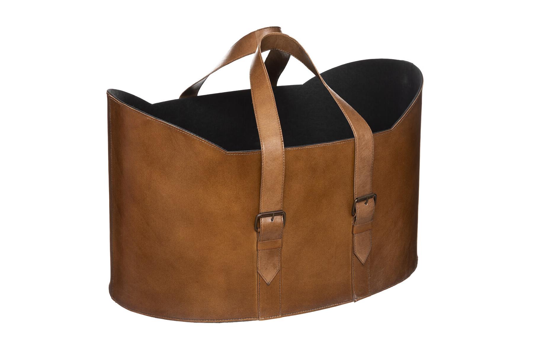 LOGAN LEATHER BASKET