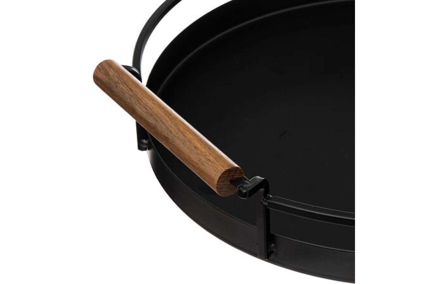 ROUND TRAY MET BLACKACIAMARQU