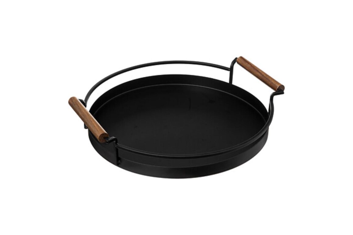 ROUND TRAY MET BLACKACIAMARQU