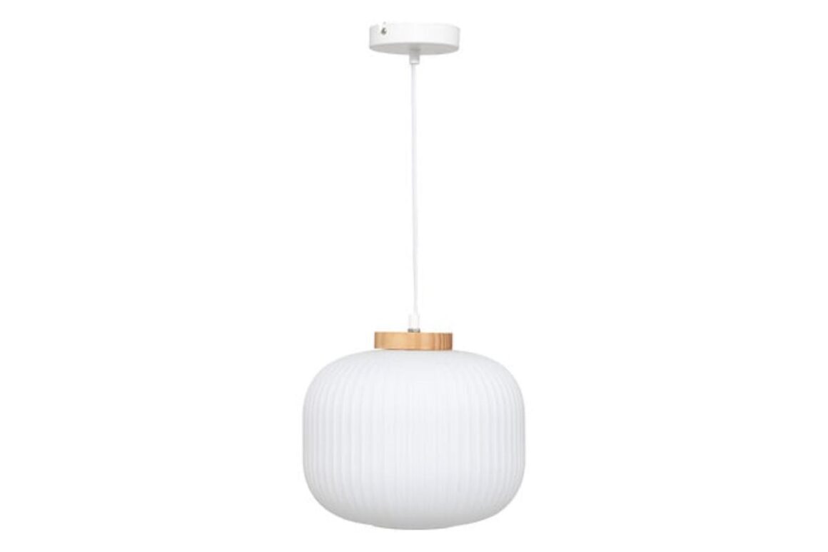 TRAVIS White Glass Pendant Lamp