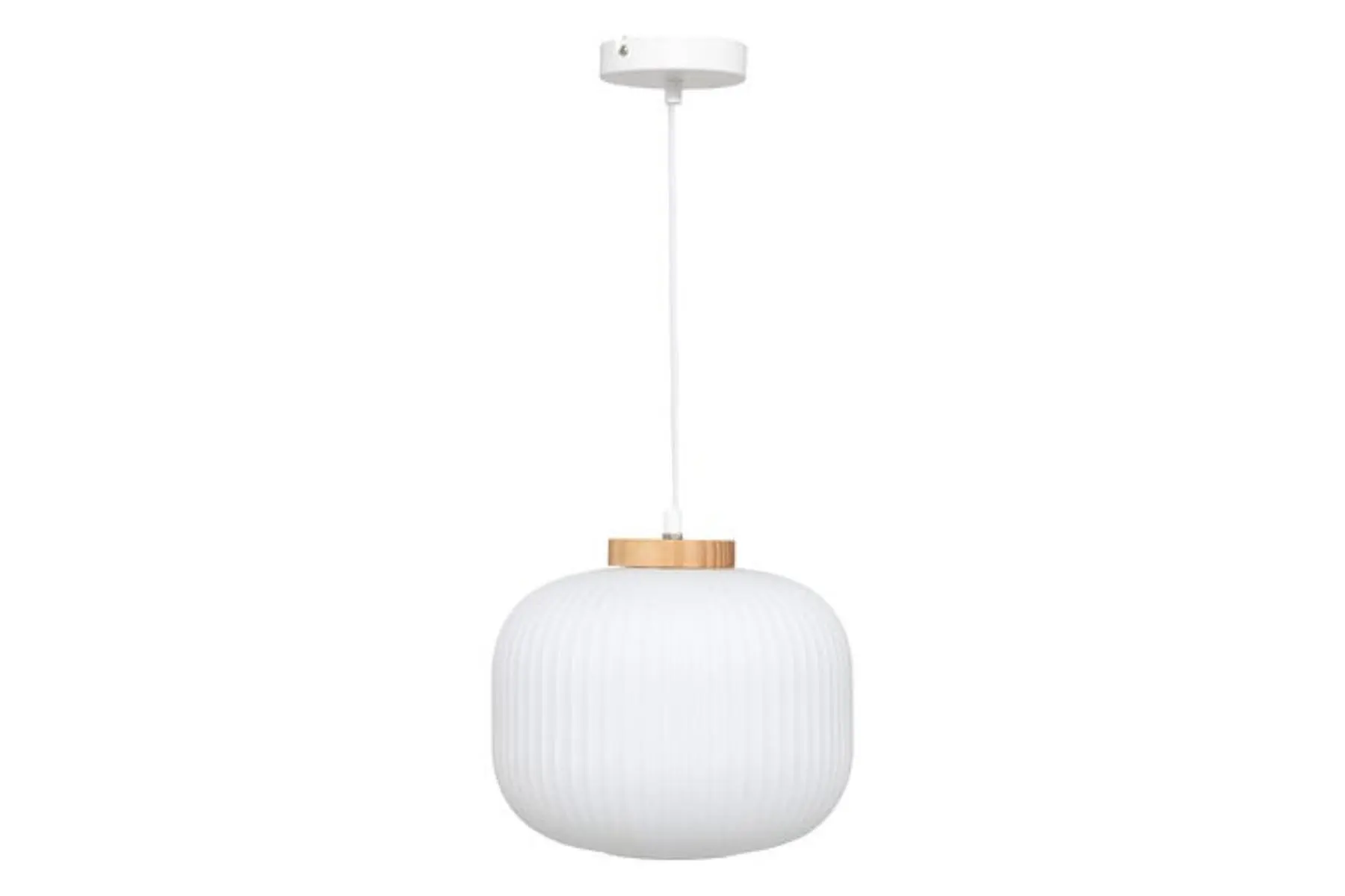 TRAVIS White Glass Pendant Lamp