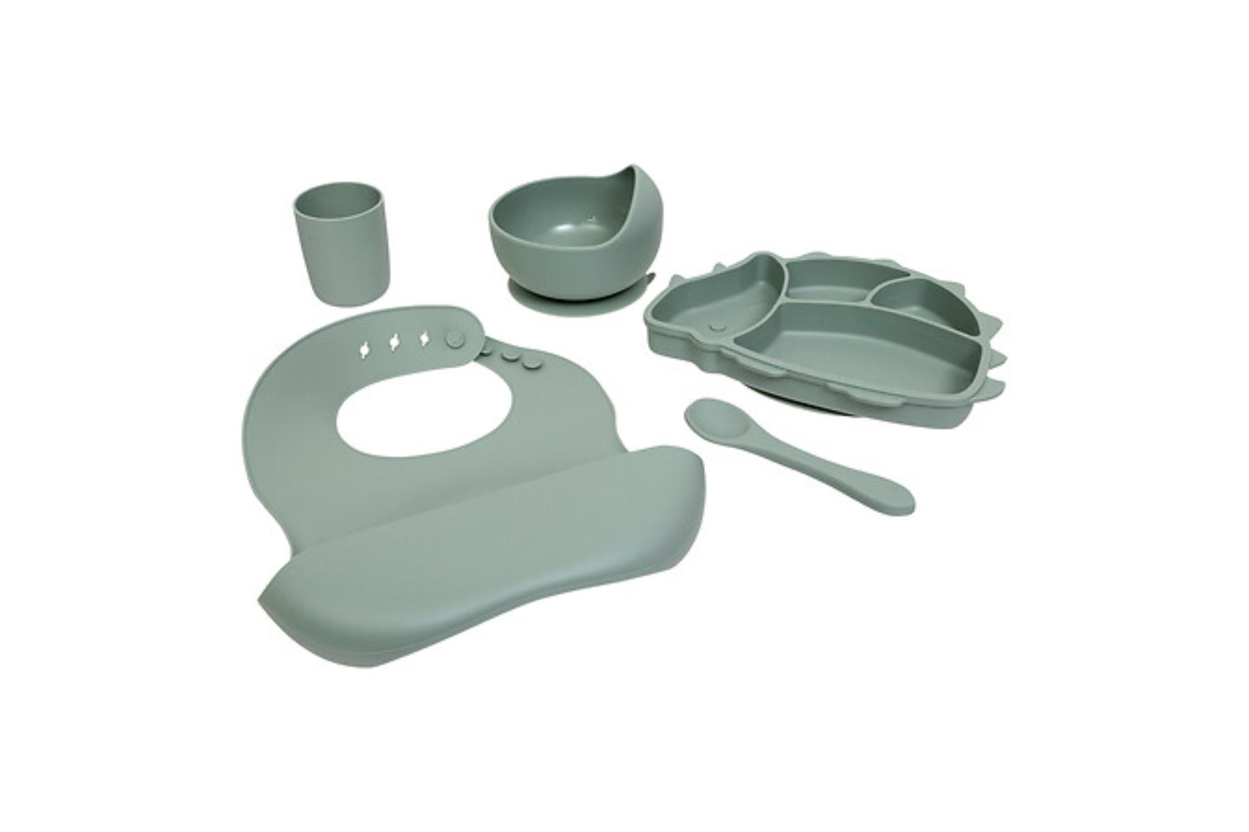 KIDS DINO SILICONE MEAL SET GR