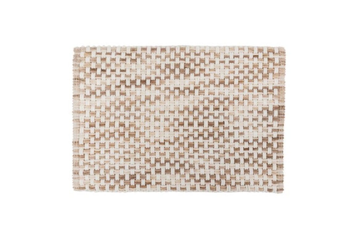 BRAID CTN BATHMAT TAUPE 50X75