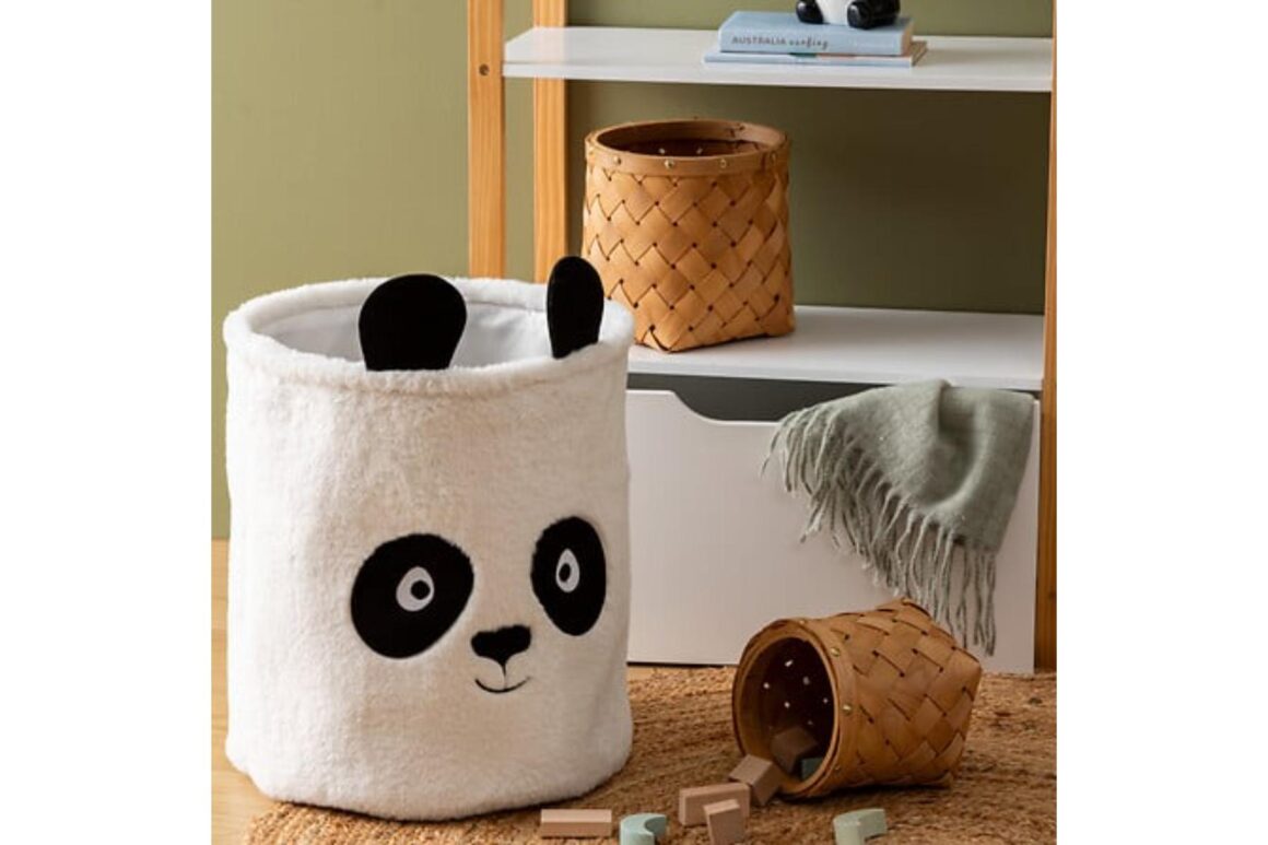 Panda Toy Storage Basket