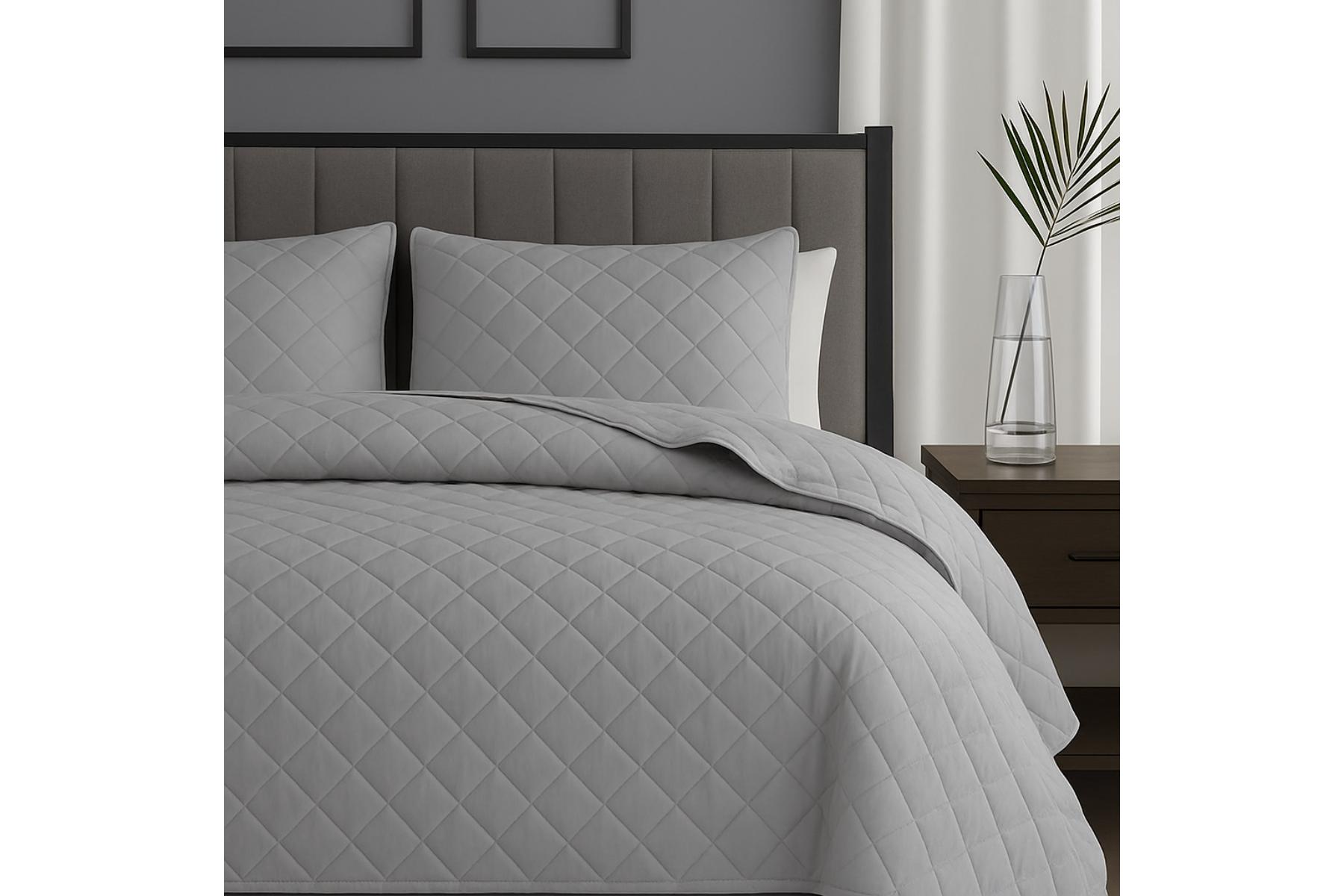 BEDSPREAD 180X240 SILVER