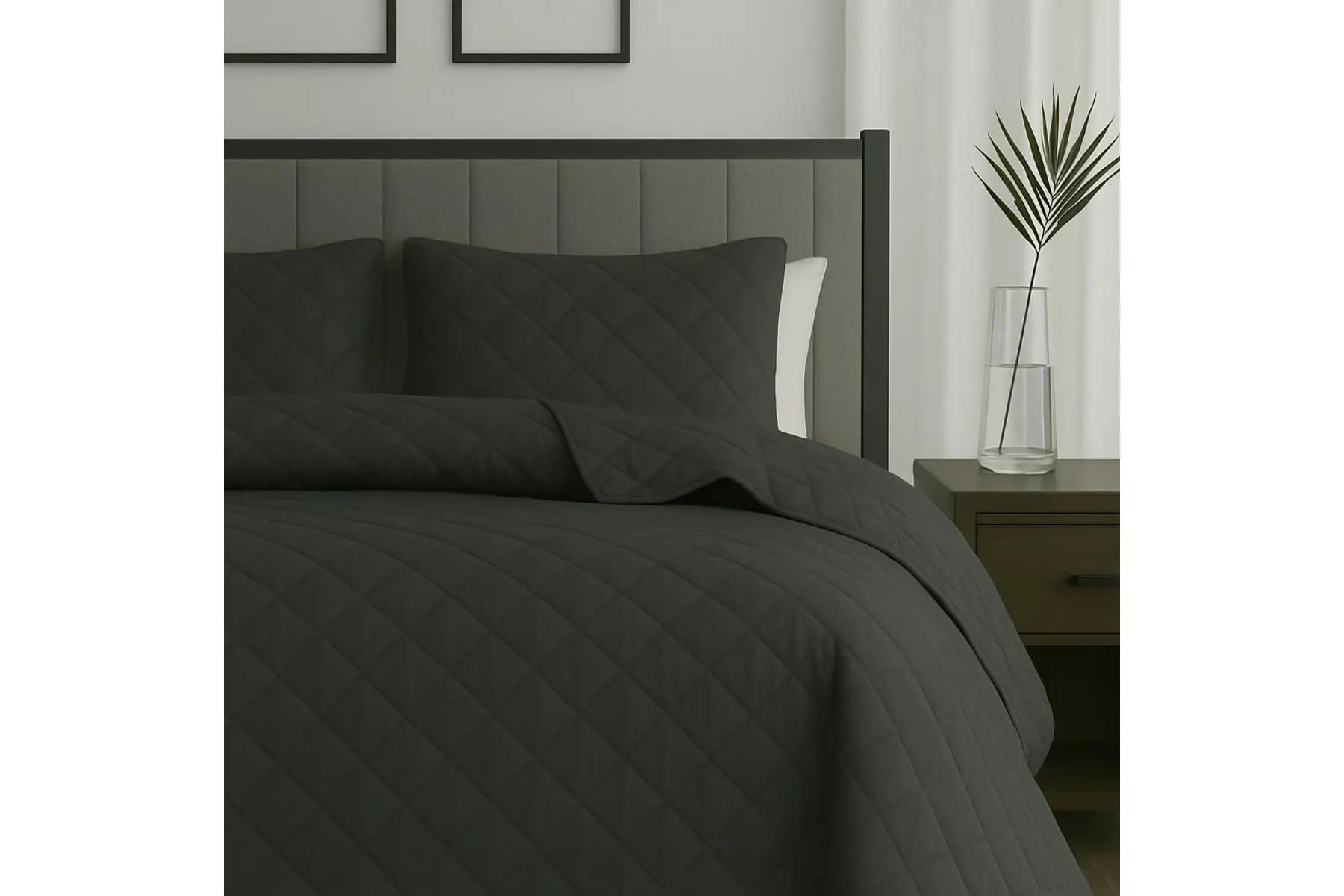BEDSPREAD 220X240 GREY