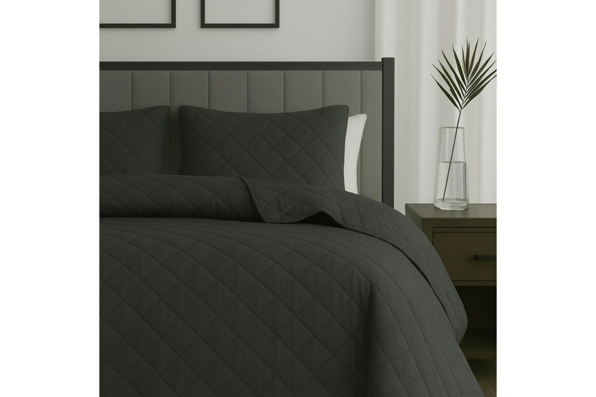BEDSPREAD 260X240 GREY