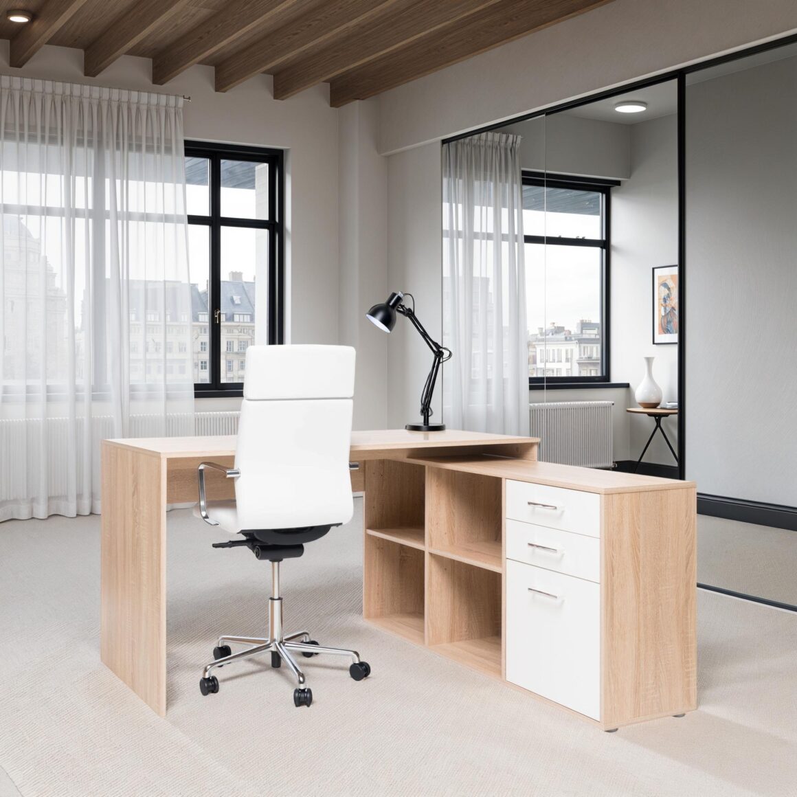 LONDON Sonoma-White Desk