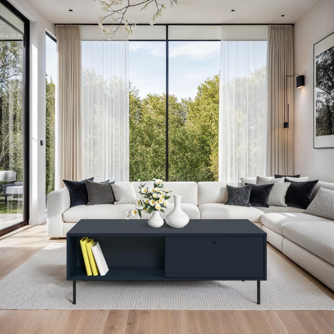 CARACAS Navy Blue Coffee Table