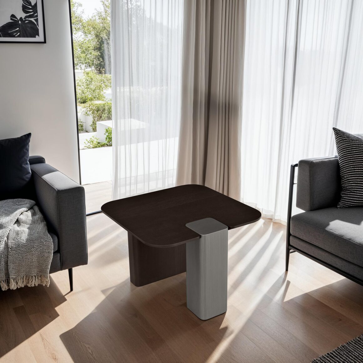 MIRA Walnut Grey Coffee Table