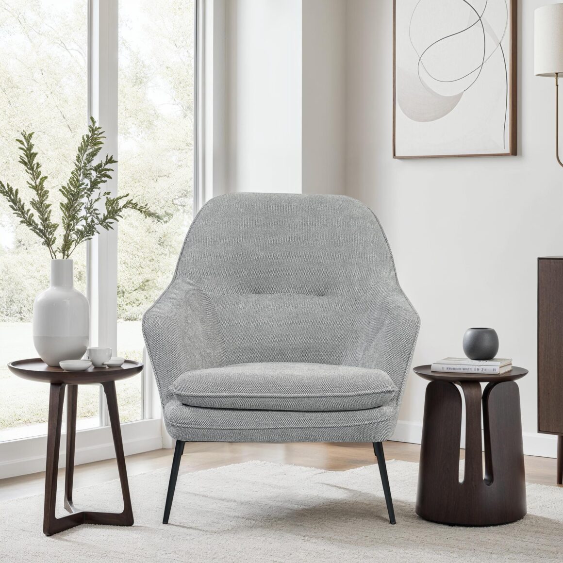 QUIN Grey Armchair