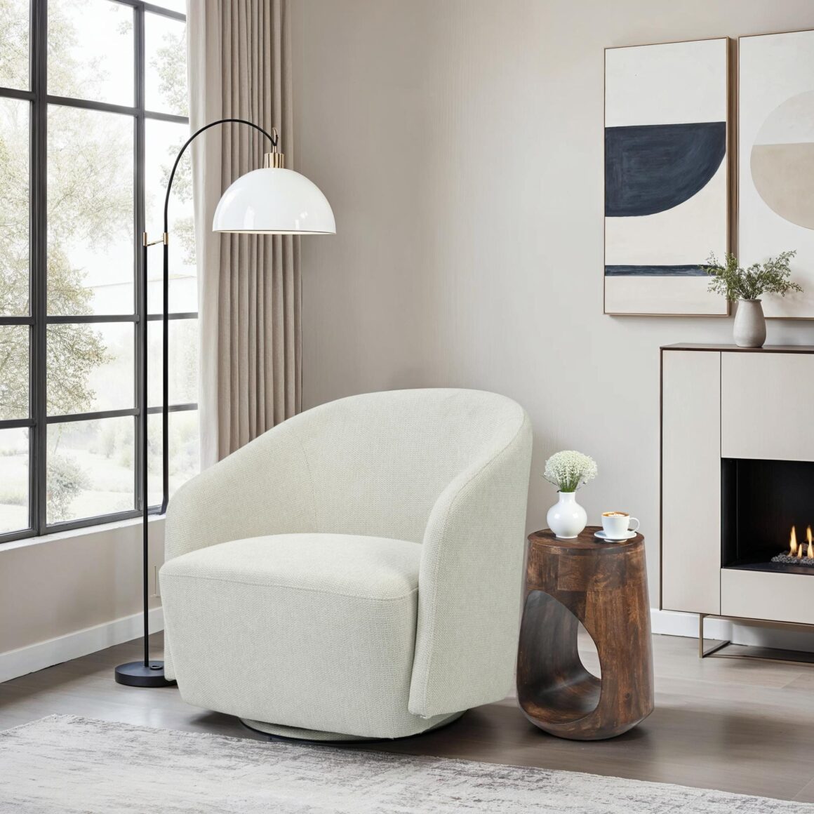 MINDY Beige Armchair