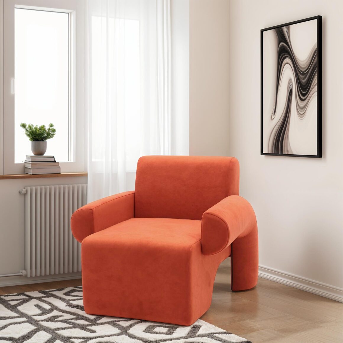 JOLINA Red Armchair