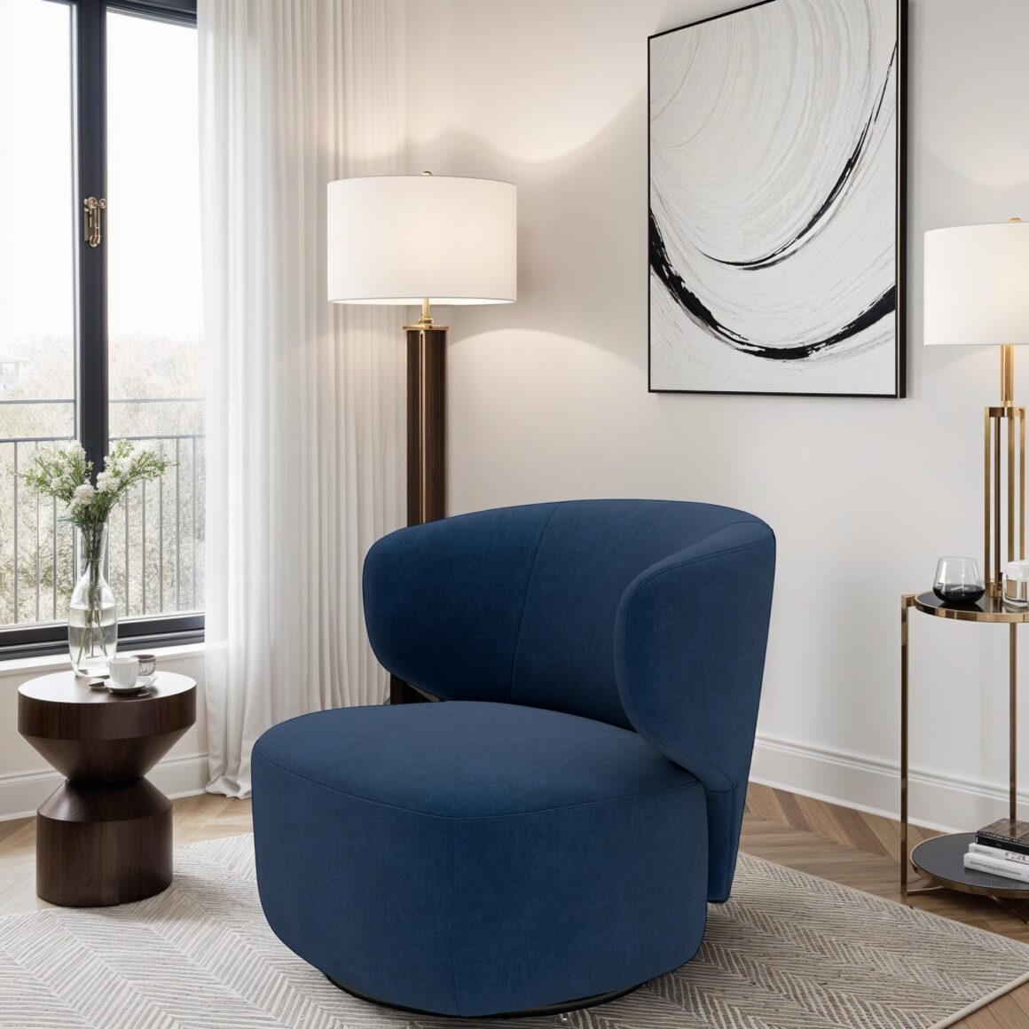 ORRIZON Blue Modern Chair