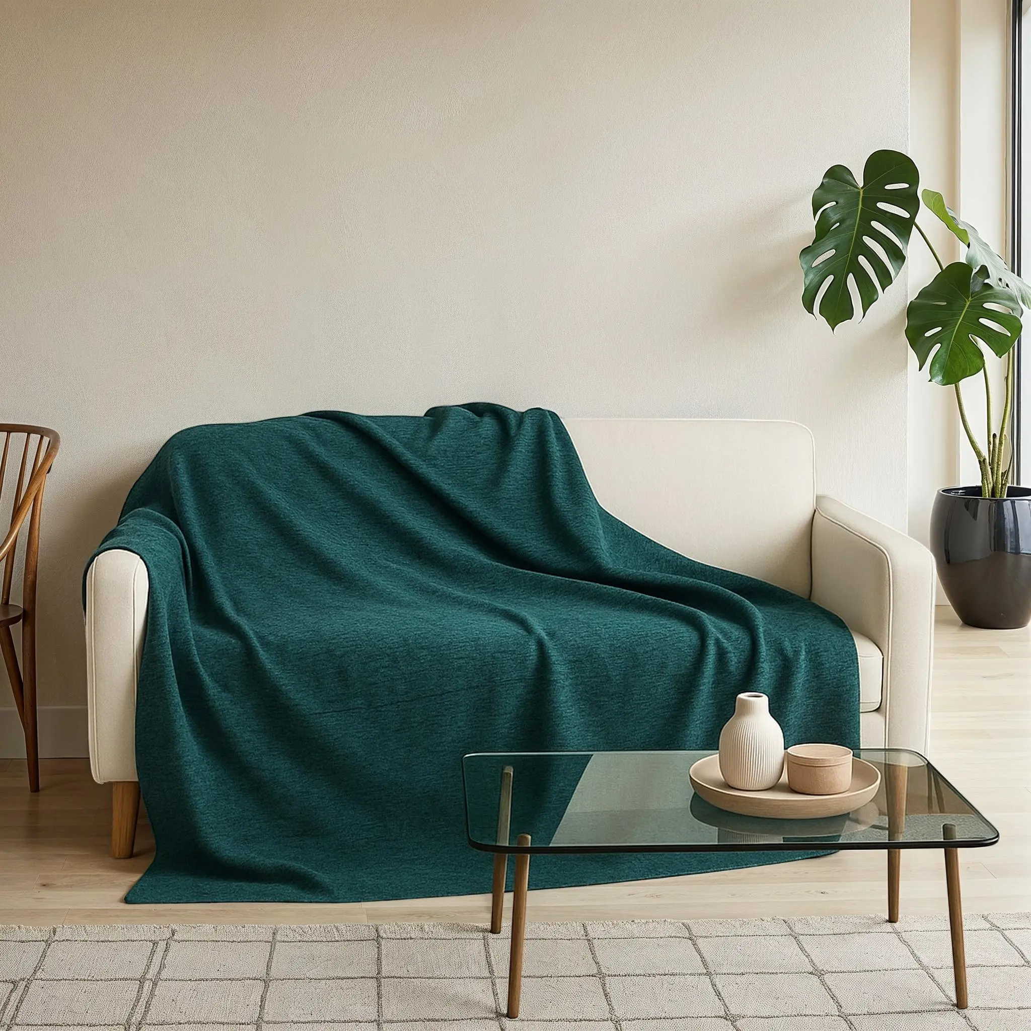 POLYSTER CHENILLE SOFA THROWS