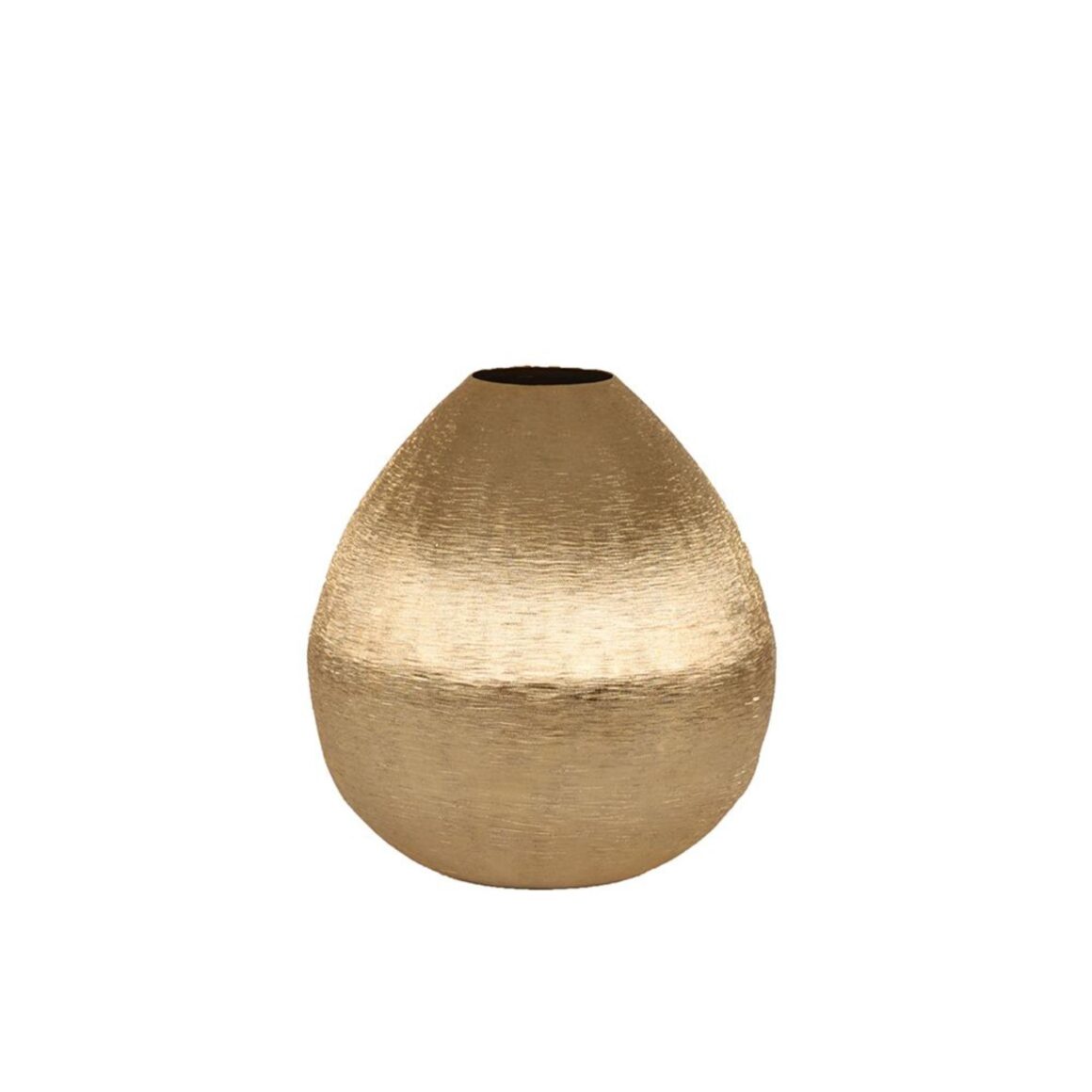 MINK VASE ALUM GOLD D24xH27CM