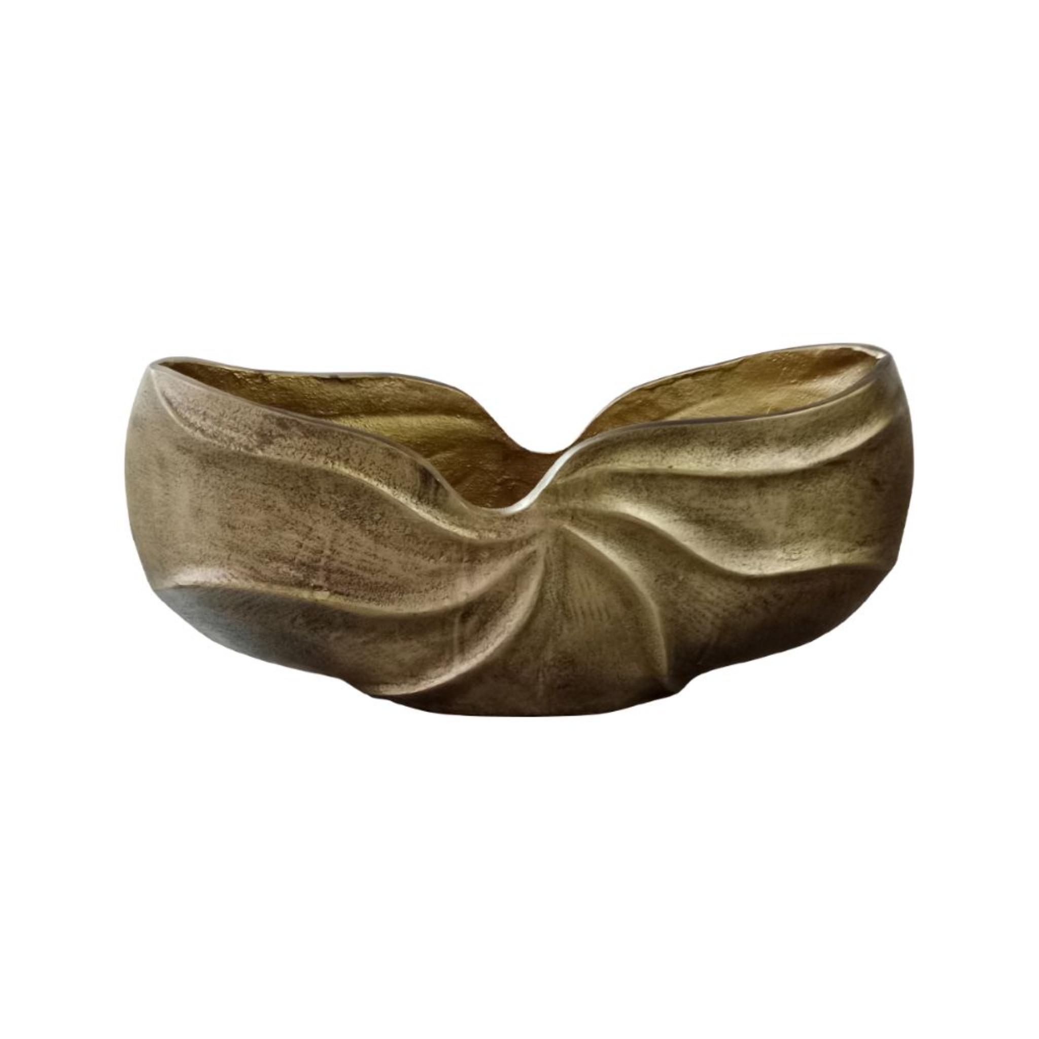 IWA 2 VASE ALUMINIUM GOLD ANTQ