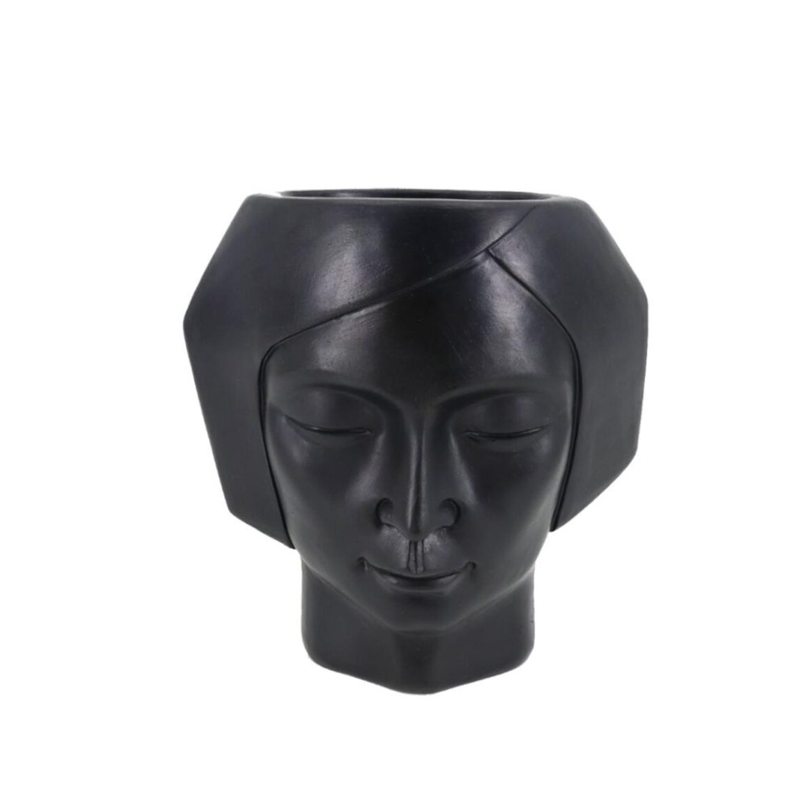 VISO 1 PLANTER POLYRESIN BLACK