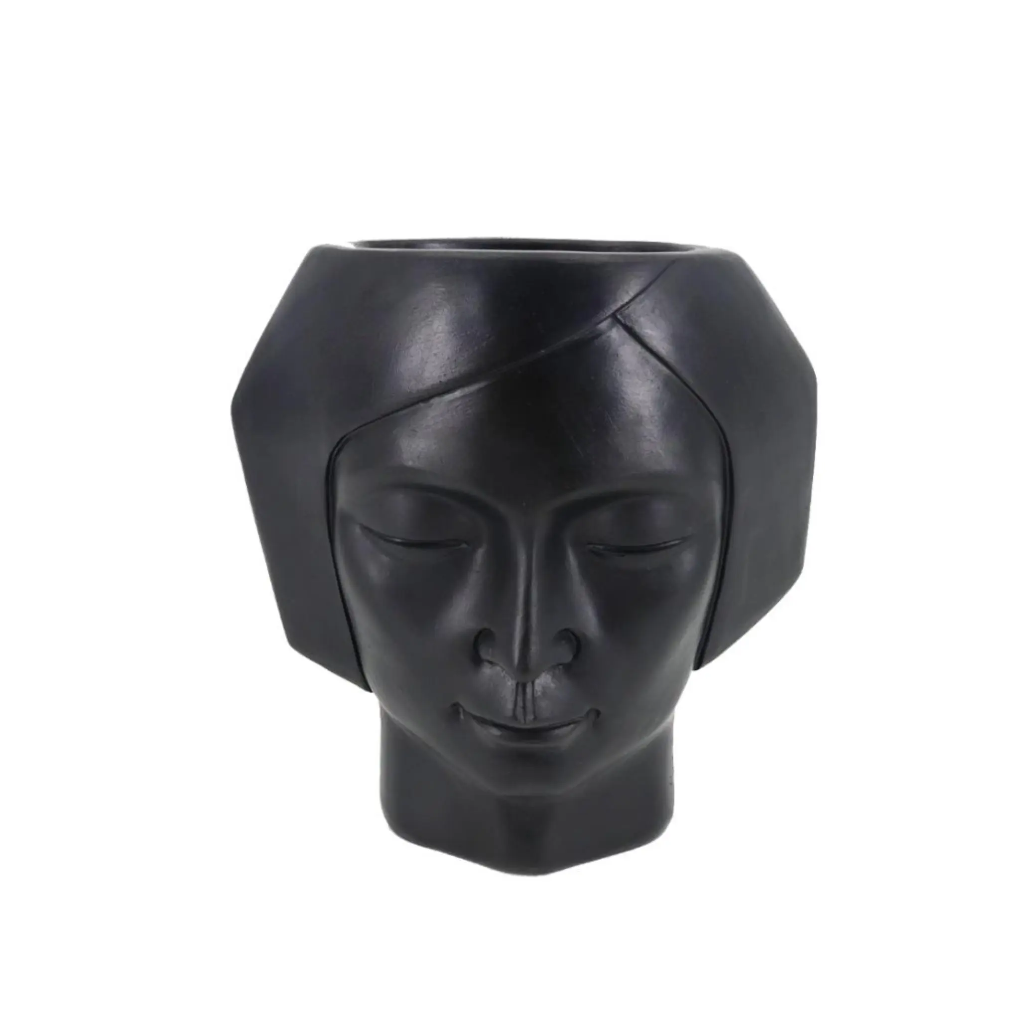 VISO 1 PLANTER POLYRESIN BLACK