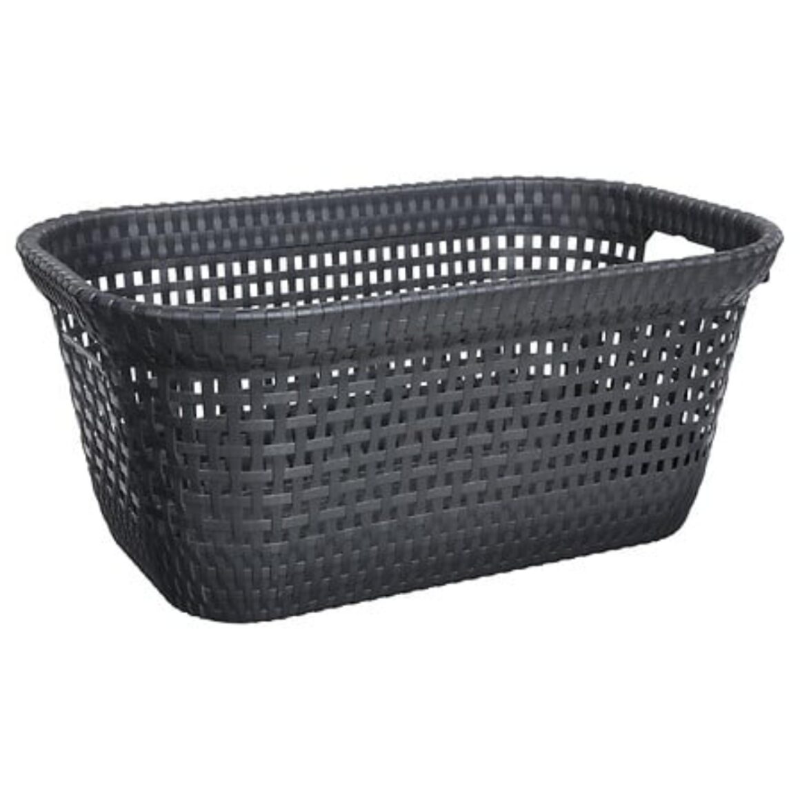 LAUNDRY BASKET 45L RATTAN GREY