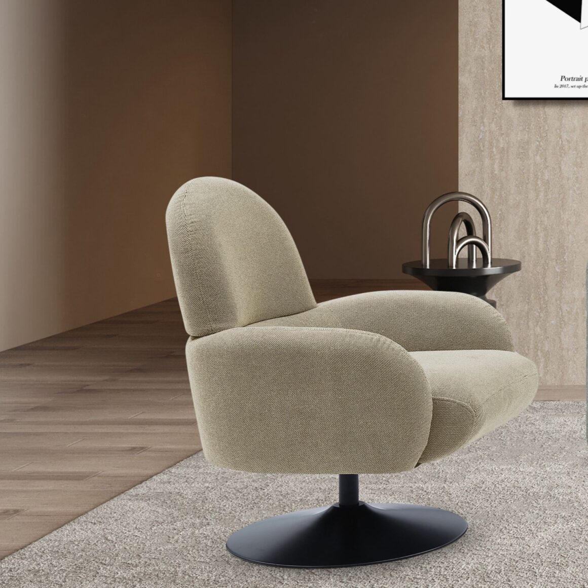 ALBA Taupe Armchair