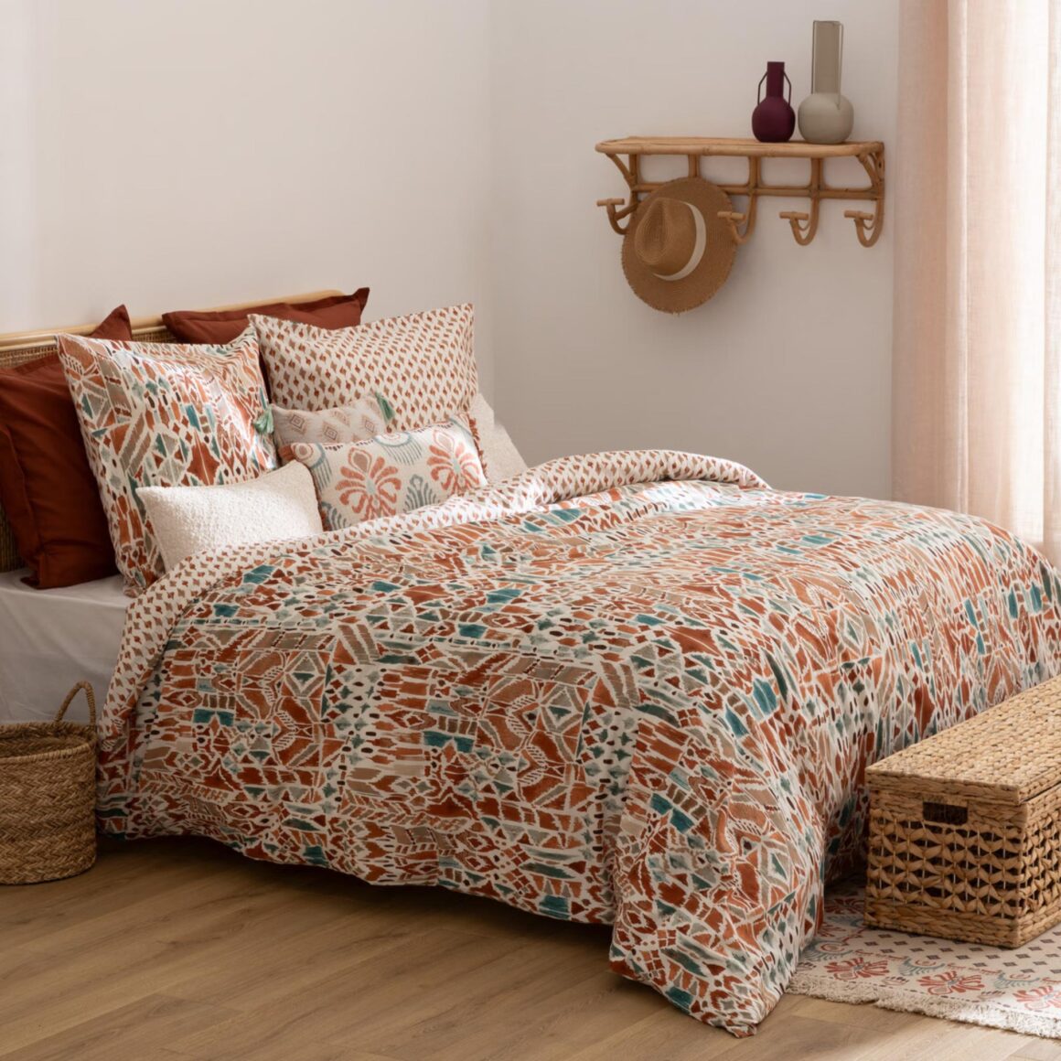DUVET SET PRINT IKAT 240X220B