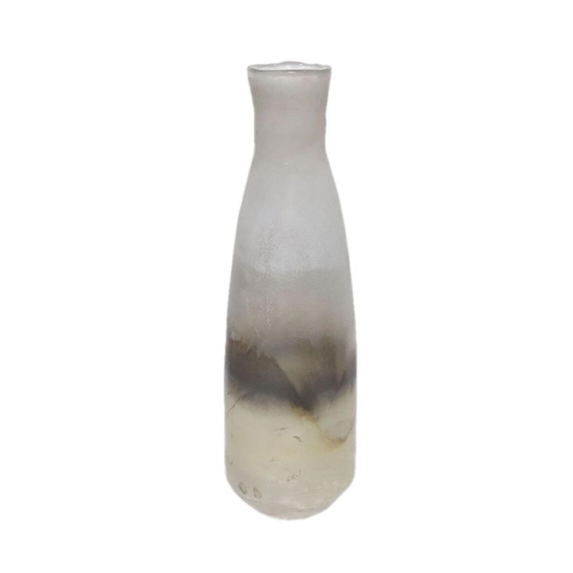 JEG VASE GOLD BRNZE SLVR GLASS