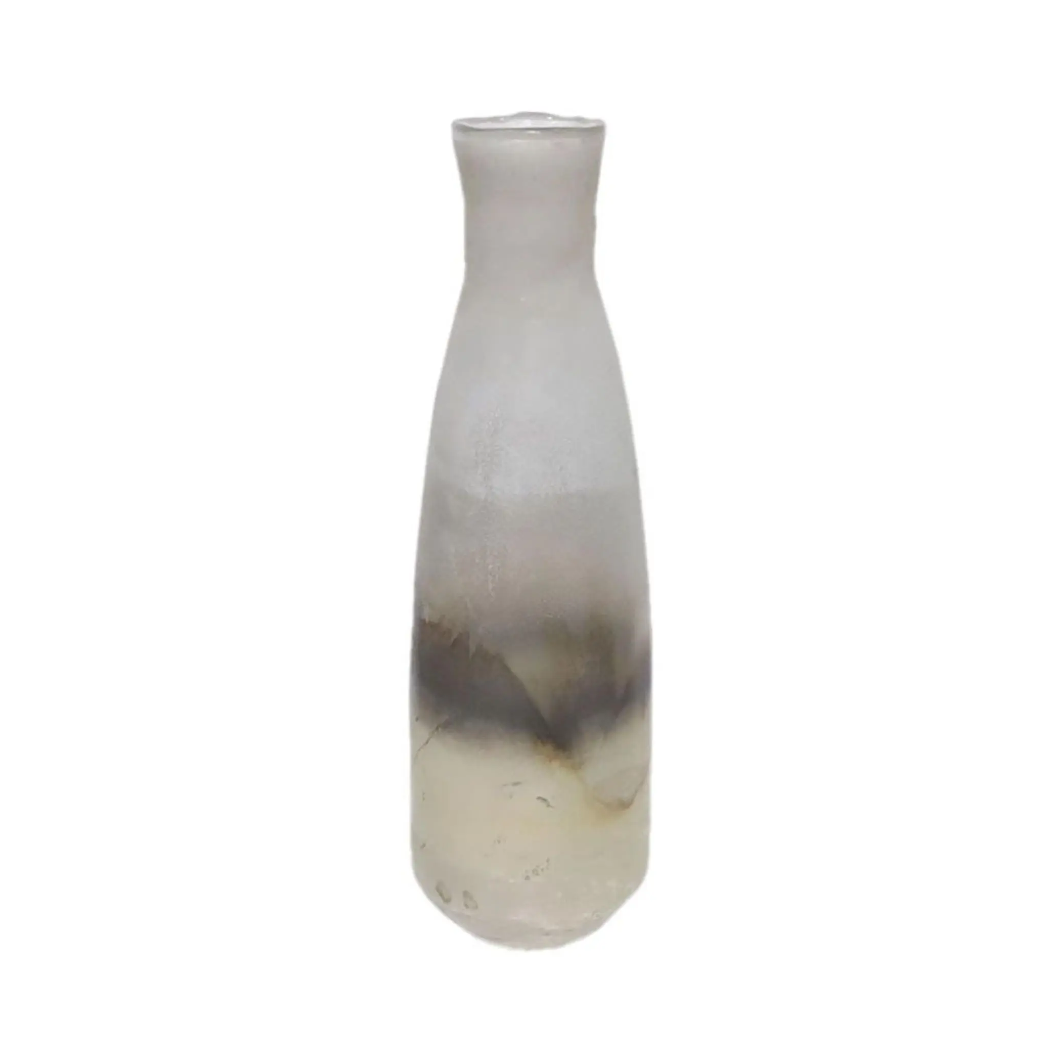 JEG VASE GOLD BRNZE SLVR GLASS