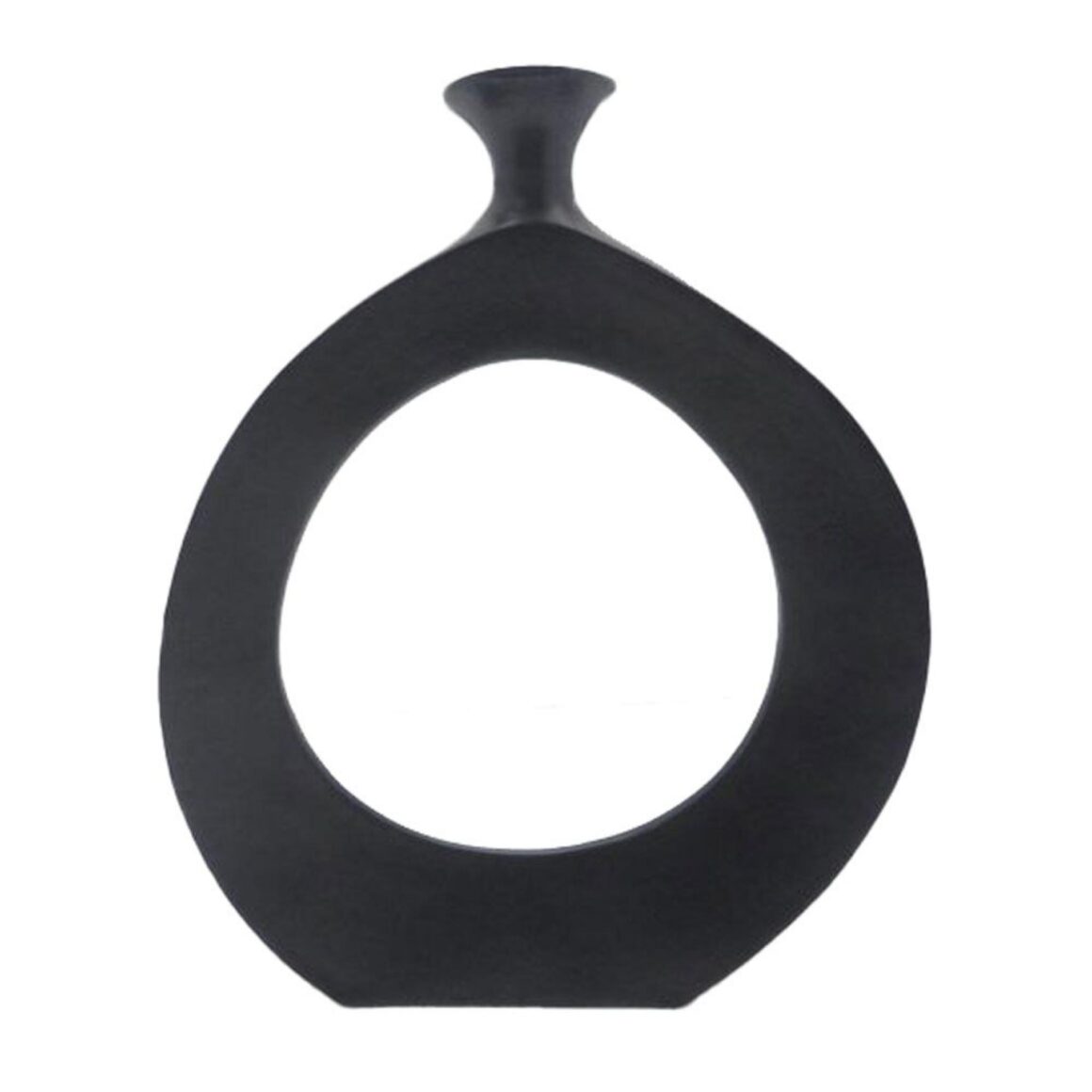 ABSTRACT VASE BLACK