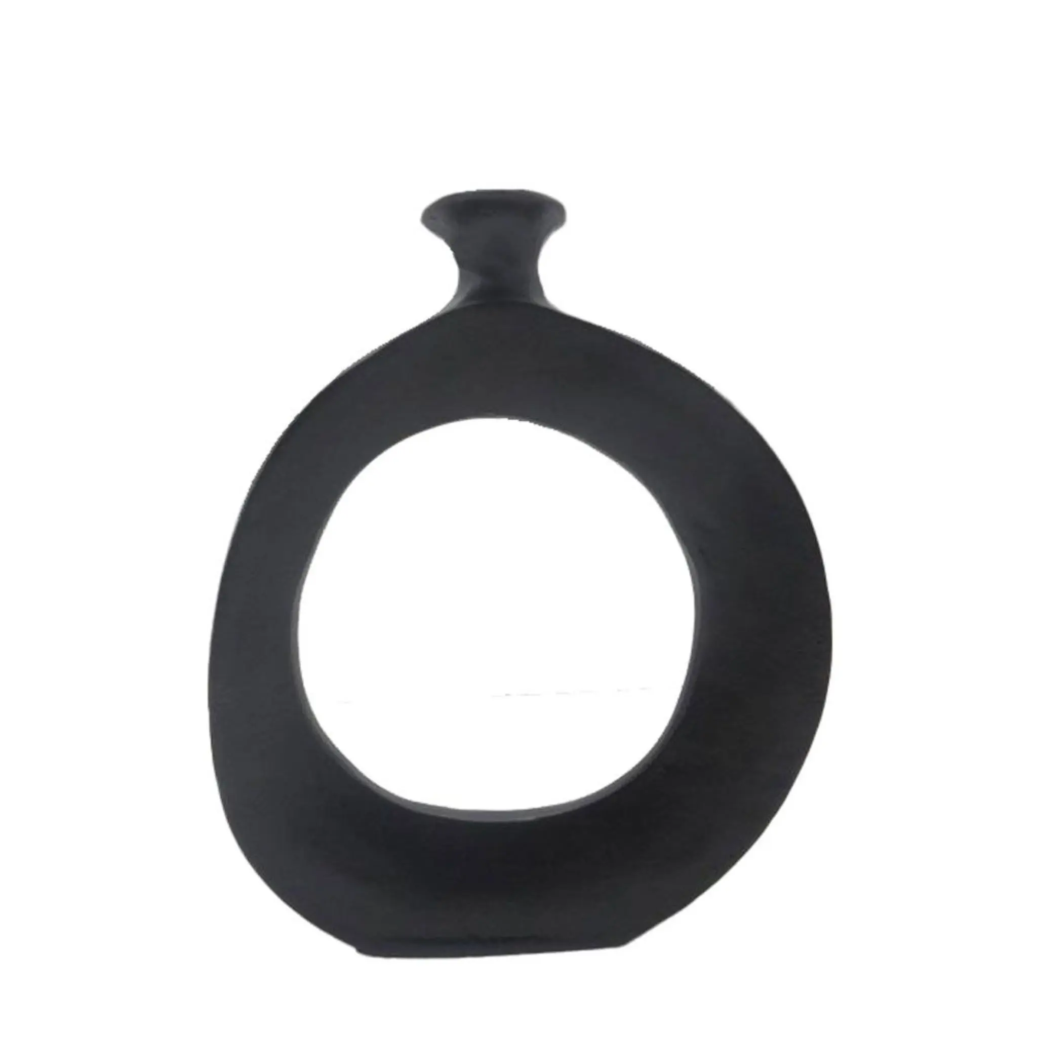 ABSTRACT VASE BLACK